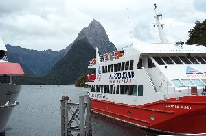 Boat on Milford Sound