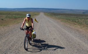 Shelley in the dry open spaces of Wyoming