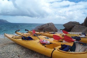 Kayaks on Fitzroy Island