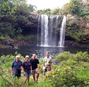 With Lyn and David near Kerikeri