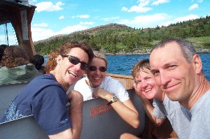 Garry, Anita, Shelley and Steve on the Lake