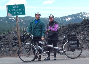 At the top of McKenzie Pass!