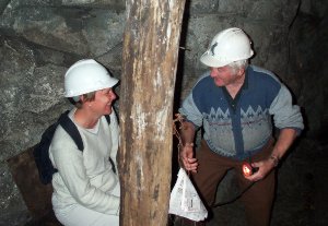 Shelley on the throne in a Coal Mine