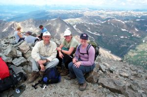 Steve, Shelley and Amy on Torrey's Peak